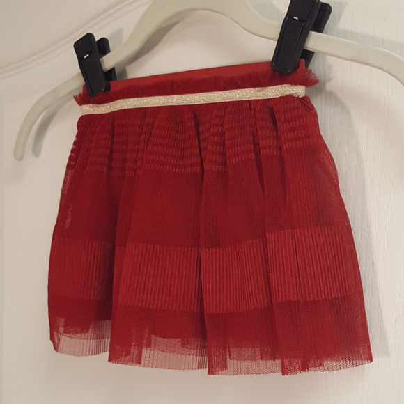 OshKosh B'gosh Other - Genuine Kids Red and Gold Holiday Skirt